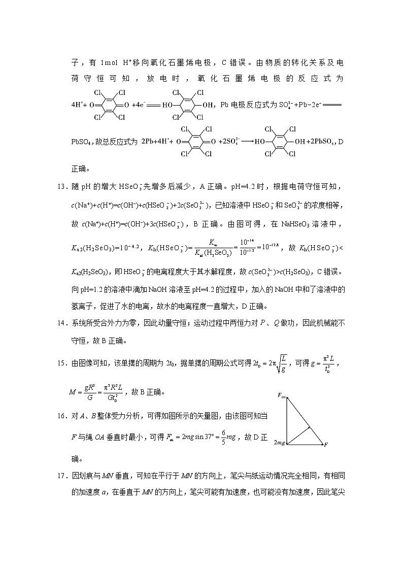 云南师大附中2023届高考适应性月考卷(五)理综(云南)答案第3页