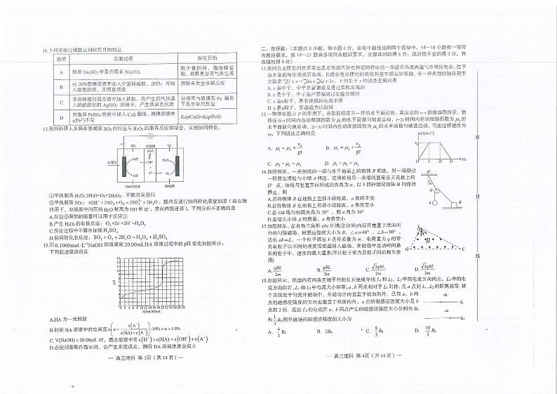 江西省南昌市2023届高三下学期三模试题 理综02