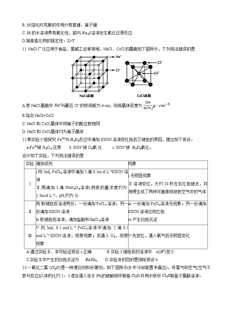 山西省朔州市怀仁市怀仁第一中学校2023-2024学年高三上学期11月月考理综试题第3页