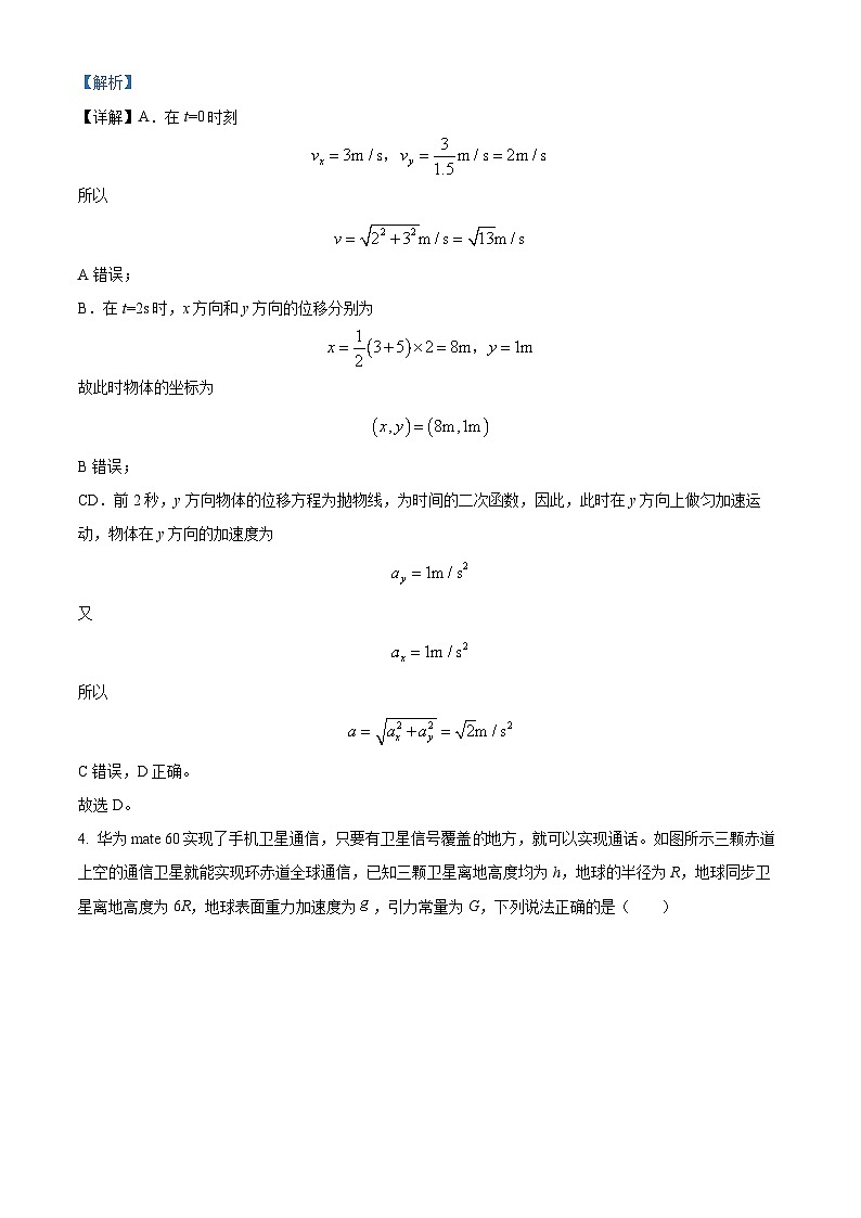 四川省成都市第七中学2023-2024学年高三上学期12月一诊热身考试理科综合试卷(Word版附解析)第3页