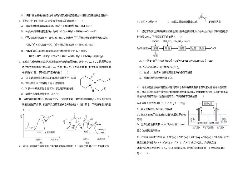 宁夏银川市育才中学2023-2024学年高三上学期1月期末考试理综试卷(Word版附答案)02