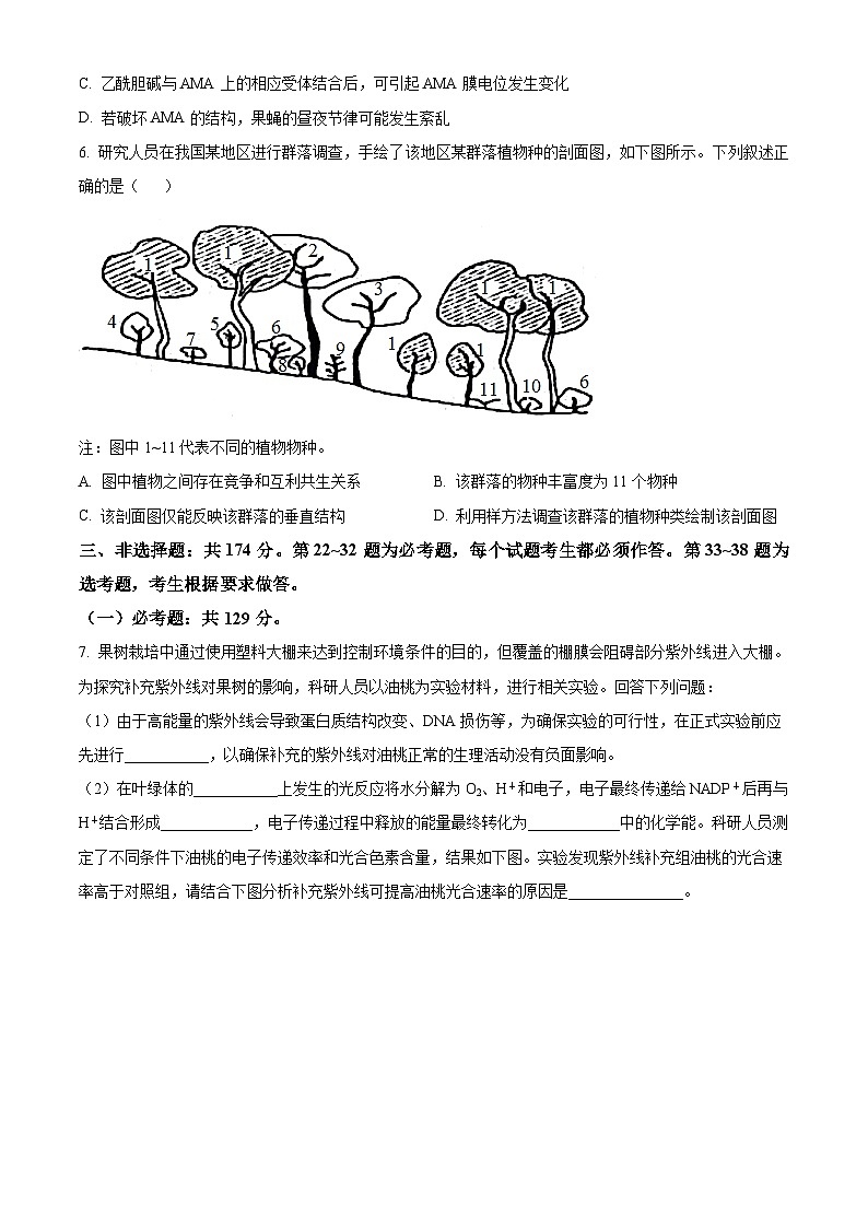 2024届内蒙古自治区包头市高三下学期一模理综生物试题(原卷版+解析版)03