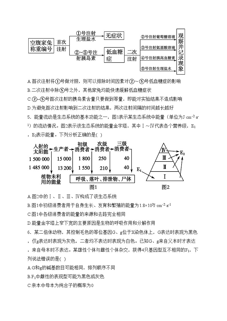 青海省海东市2024届高三下学期二模理科综合生物试卷(含答案)02