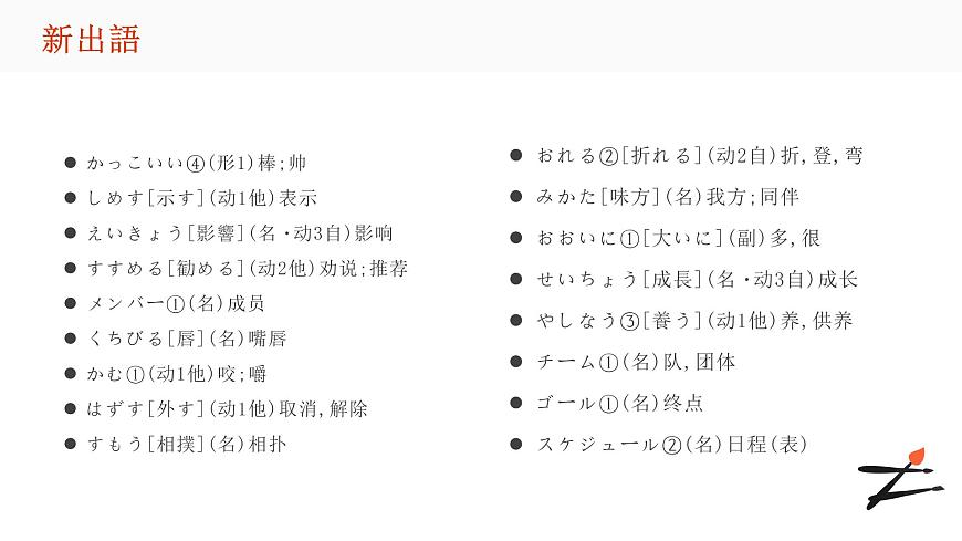 第二課 部活の選択 單元章節(jié)知識點總結(jié) 課件 2021-2022學年人教高中日語必修第一冊第7頁
