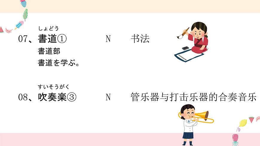 第2課 部活の選択 課件-高中日語(yǔ)人教版第一冊(cè)第5頁(yè)