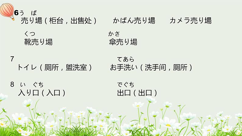 标日第3课ここはデパートです。PPT第4页