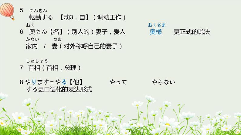 标日第22课森さんは 毎晩テレビを見る。PPT第4页