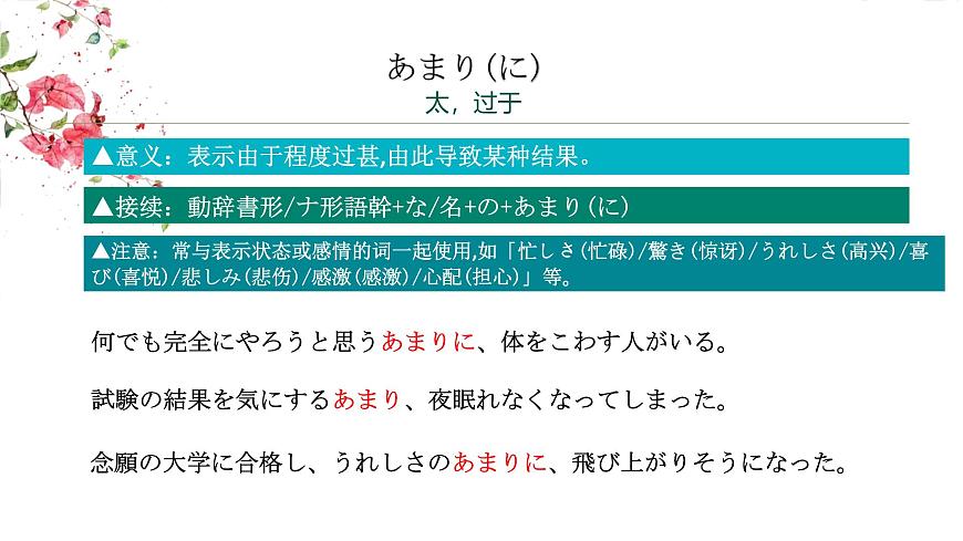 第一單元高考日語句型課件-2024屆高三高考日語二輪復(fù)習(xí)課件第5頁
