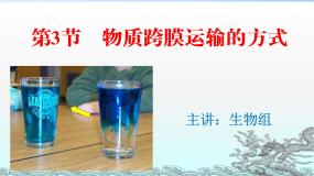 生物必修1《分子与细胞》第3节 物质跨膜运输的方式集体备课ppt课件