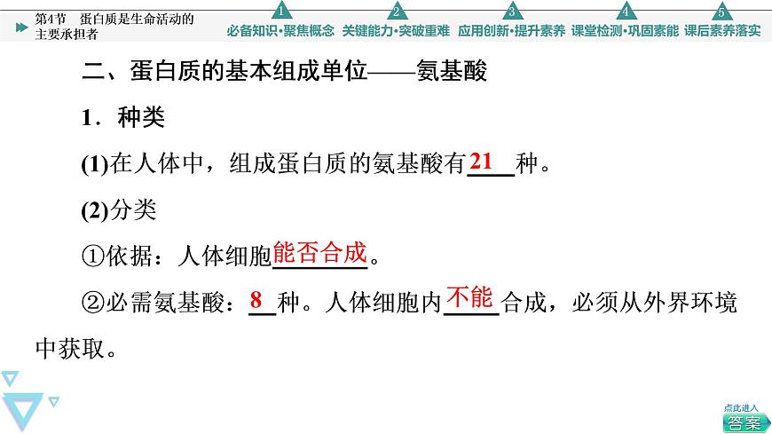 第2章 第4節(jié) 蛋白質(zhì)是生命活動(dòng)的主要承擔(dān)者 課件【新教材】人教版(2019)高一生物必修一第8頁