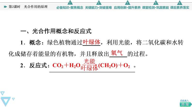 第5章 第4节 第2课时　光合作用的原理 课件【新教材】人教版（2019）高一生物必修一04