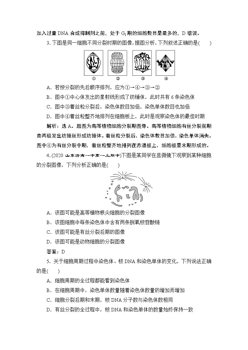 第6章阶段性检测(三)--(新教材)2021年人教版(2019)高中生物必修1同步练习02