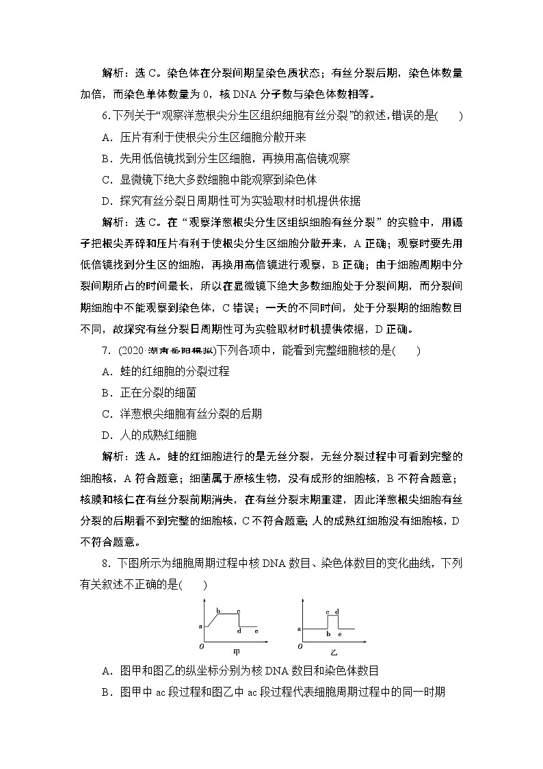 第6章阶段性检测(三)--(新教材)2021年人教版(2019)高中生物必修1同步练习03