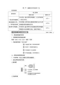 人教版 (2019)必修1《分子与细胞》第1章 走近细胞第2节 细胞的多样性和统一性学案设计