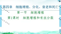 2021-2022學(xué)年蘇教版（2019）高中生物 必修1 第4章 第1節(jié)　細胞增殖課件+課時練