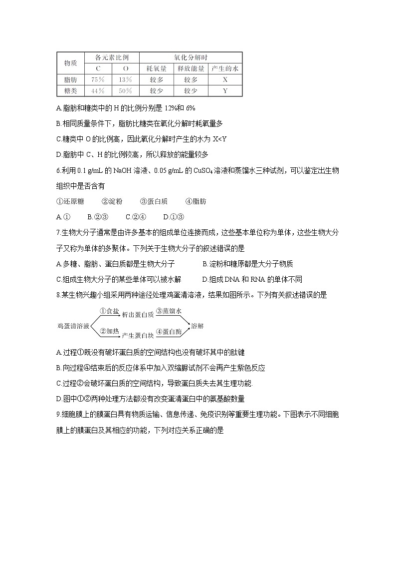 河南省信阳市2020-2021学年高二下学期期末教学质量检测 生物 Word版含答案02