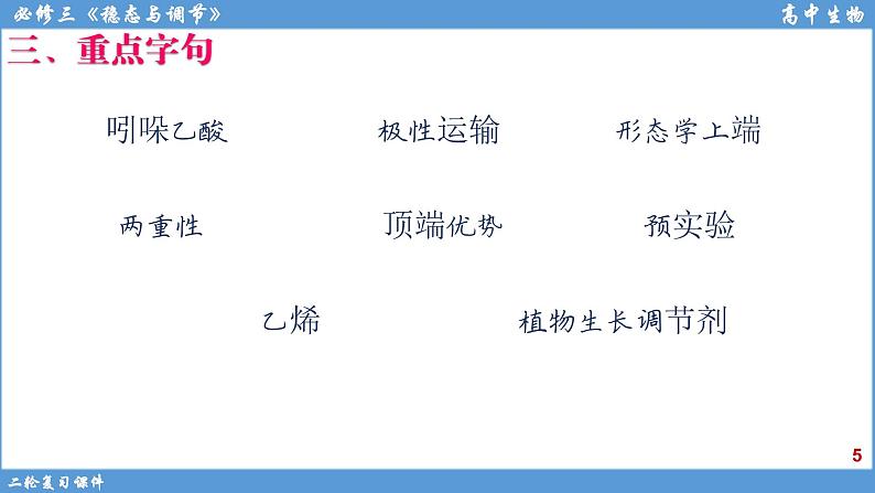 2022届高三二轮复习生物:专题11植物的激素调节课件第5页