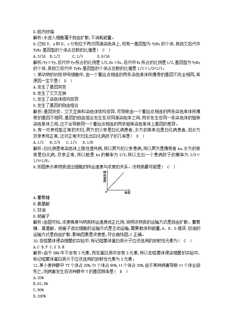 广东省2020年高中生物学业水平考试合格性考试模拟试题八第2页