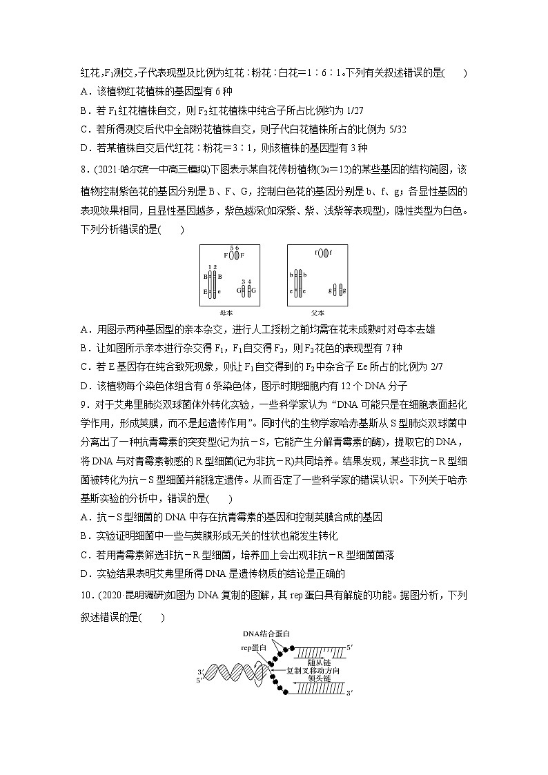 2022届高考生物一轮复习阶段滚动检测(二)【解析版】第3页