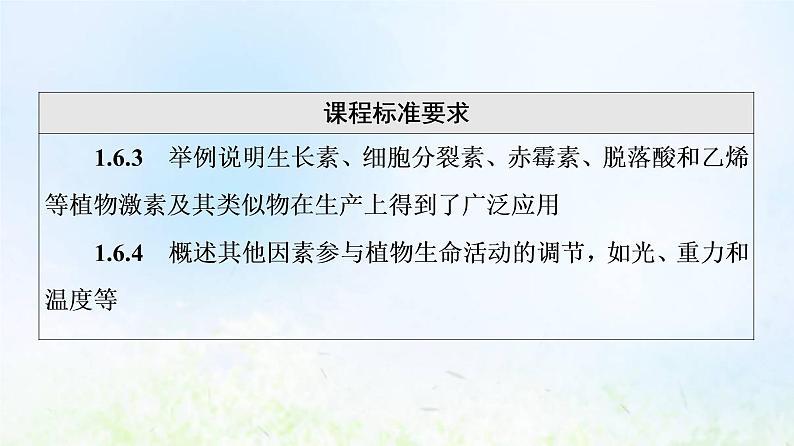 2022版新教材高考生物一轮复习第8单元生命活动的调节第26课植物生命活动的调节课件新人教版第3页
