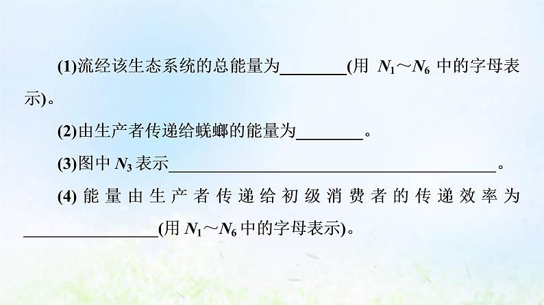 2022版新教材高考生物一轮复习第9单元生物与环境高频考点进阶课7生态系统结构与功能的综合考查课件新人教版第4页