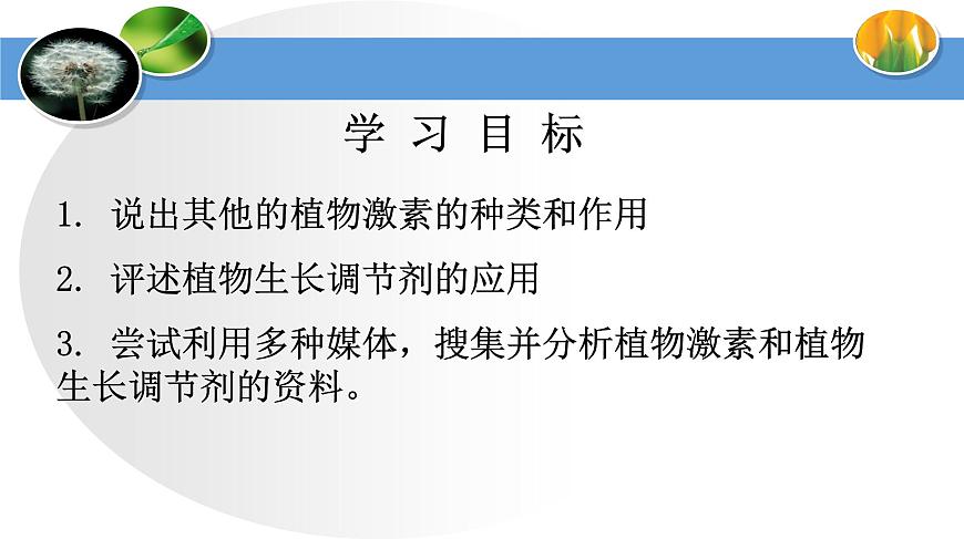 高中生物人教版必修三 3.3 其他植物激素課件PPT第3頁(yè)
