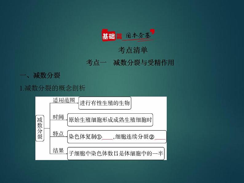 2022版高考生物选考江苏专用一轮总复习课件:专题9遗传的细胞基础 —基础篇02