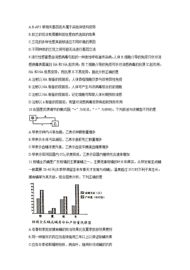 广东省深圳市宝安区2022届高三上学期10月调研测试 生物 含答案03