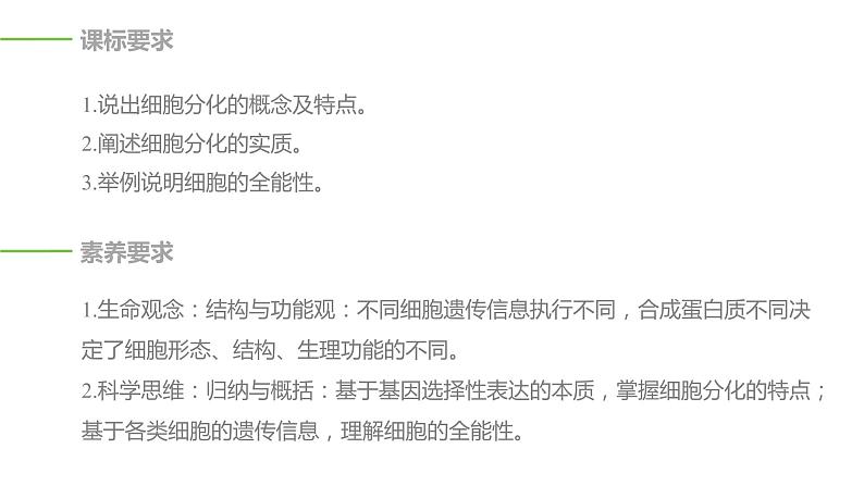 2020年高中生物新教材同步必修第一册 第6章 第2节 细胞的分化课件PPT第2页