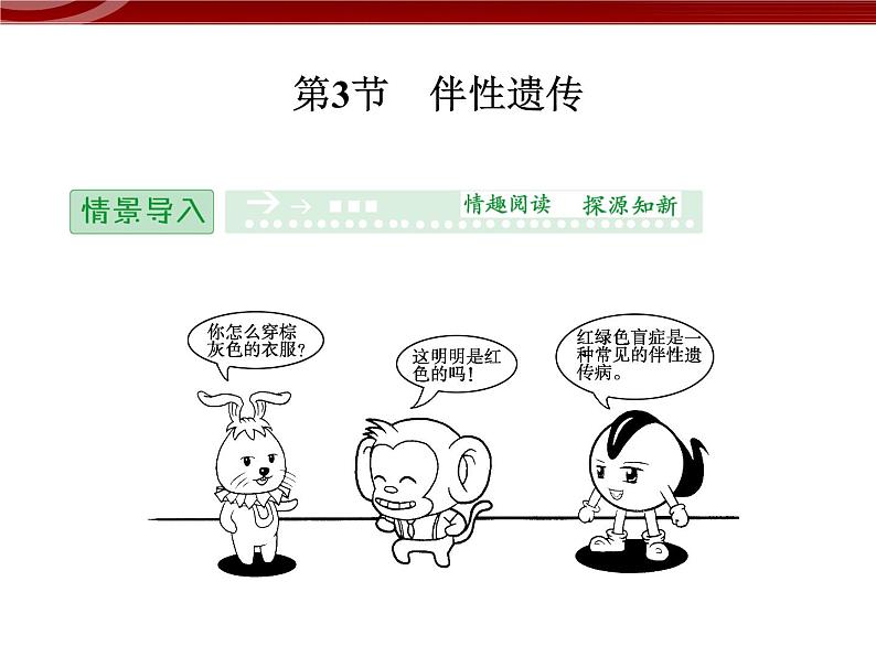 高效课堂同步课件:2-3伴性遗传(必修2)01