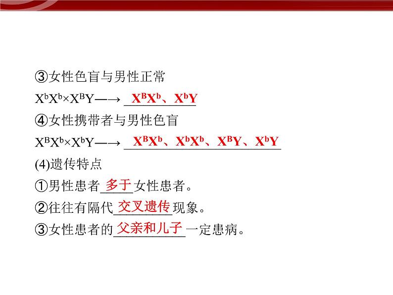 高效课堂同步课件:2-3伴性遗传(必修2)05