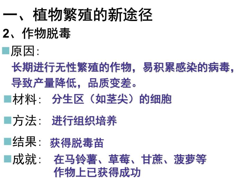 人教版高中生物选修三专题2细胞工程   2.1.2植物细胞工程的实际应用（共21张ppt）04