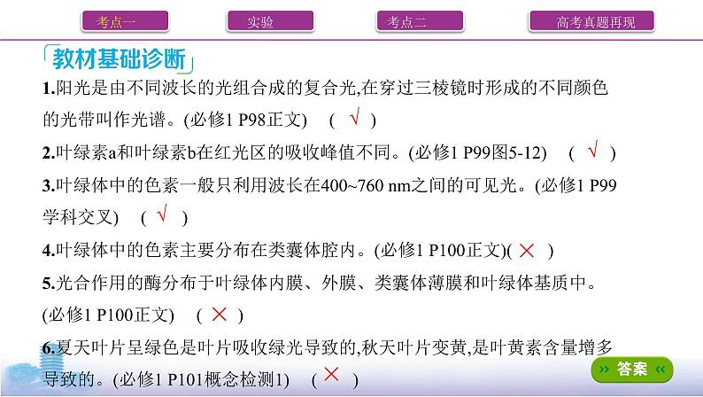 高考一轮复习第9讲 光合作用与能量转化课件PPT第8页
