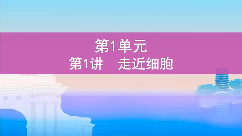 一轮复习第1讲 走近细胞课件PPT01