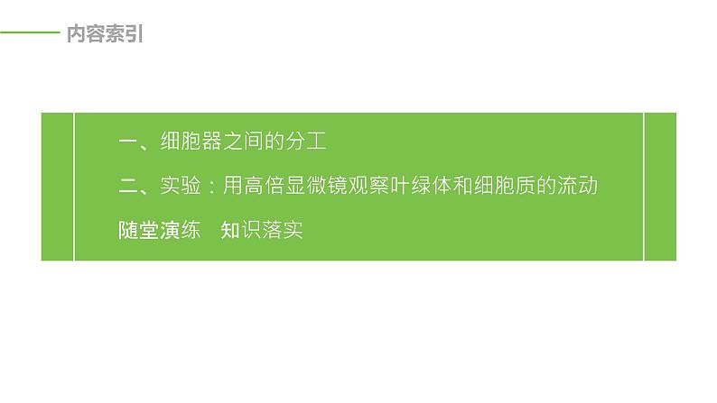 2020年高中生物新教材同步必修第一册 第3章 第2节 第1课时 细胞器之间的分工课件PPT第3页