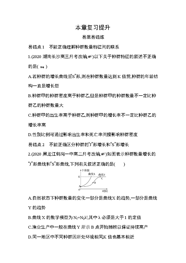 第1章 种群及其动态复习提升第1页