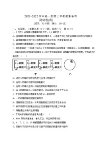 期末测试卷04-2021-2022学年高一生物上学期期末诊断性测试（人教版2019必修1）