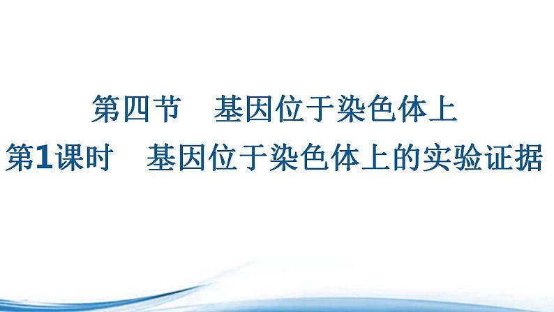 基因位于染色体上的实验证据PPT课件免费下载01