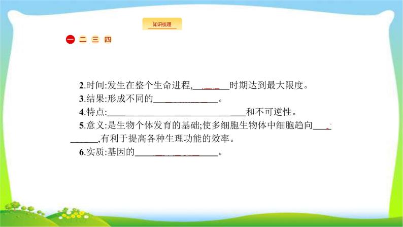 人教版高考生物总复习4.3细胞的分化、衰老、凋亡和癌变完美课件PPT03