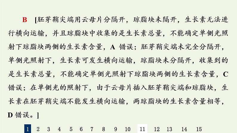 高考生物一轮复习课后集训29植物的激素调节课件第4页
