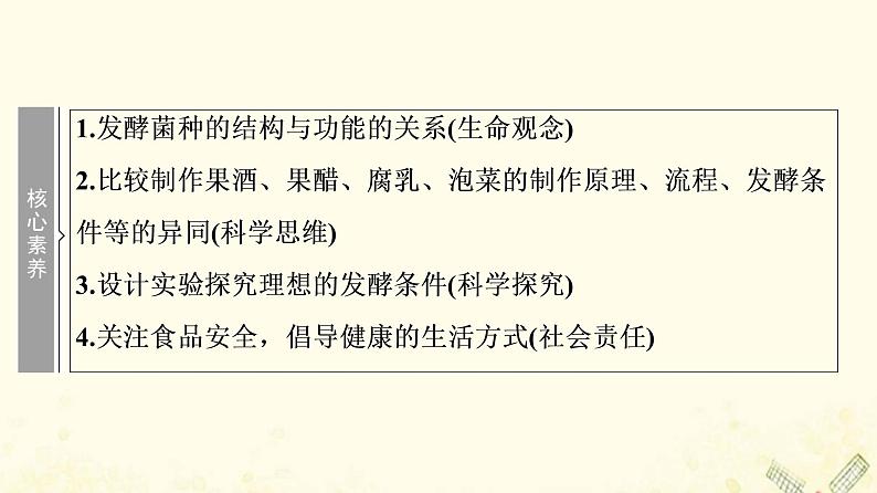 高考生物一轮复习生物技术实践第1讲传统发酵技术的应用课件第3页