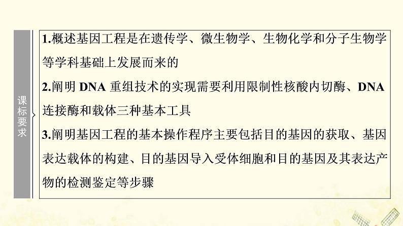 高考生物一轮复习现代生物科技专题第1讲基因工程课件第2页