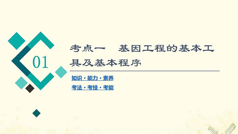 高考生物一轮复习现代生物科技专题第1讲基因工程课件第5页