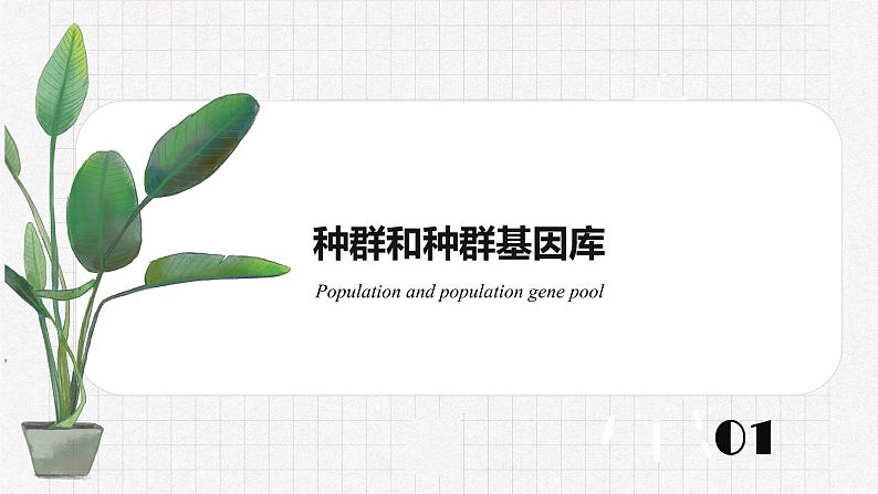 6.3 种群基因组成的变化 课件【新教材】2020-2021学年高一生物人教版(2019)必修二05