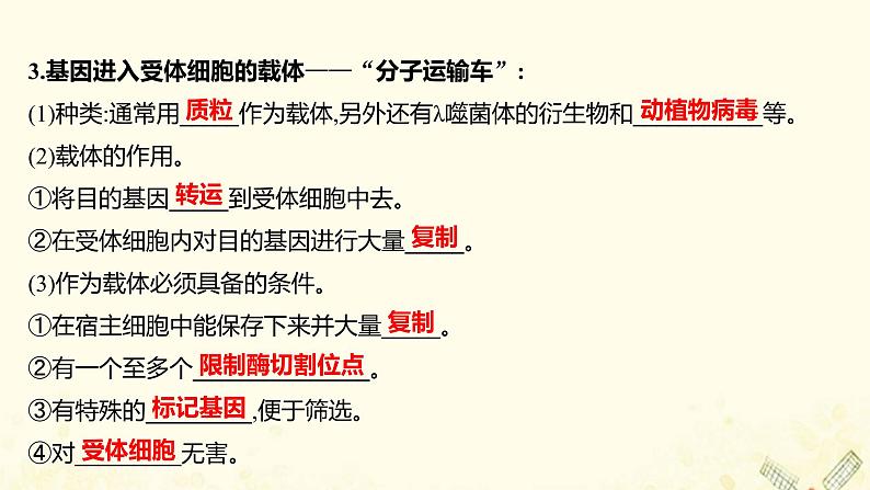 高中生物专题1基因工程1DNA重组技术的基本工具课件新人教版选修308