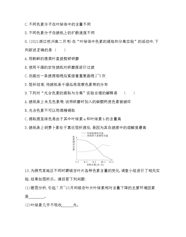 第五节　光合作用将光能转化为化学能-2022版生物必修第一册 浙科版（2019） 同步练习 （Word含解析）03