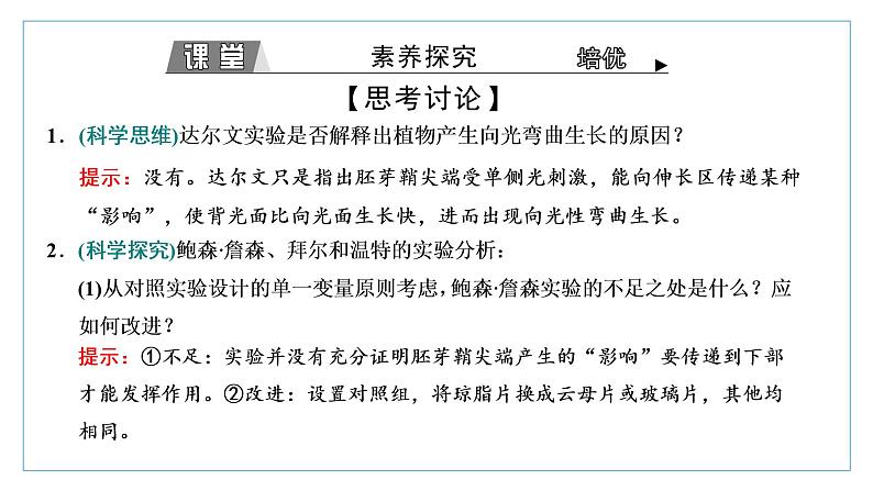 2021-2022学年高中生物新人教版选择性必修1 植物生长素 课件(62张)(鲁辽湘版)第8页