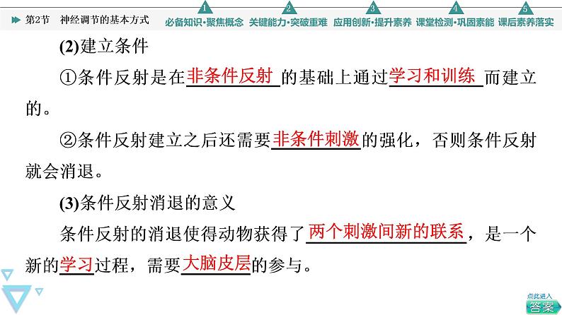 2021-2022学年高中生物新人教版选择性必修1 神经调节的基本方式(43张) 课件第8页