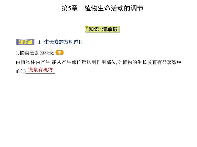 2021-2022学年高中生物新人教版选择性必修1 第5章 第1节 植物生长素 课件(21张)第2页