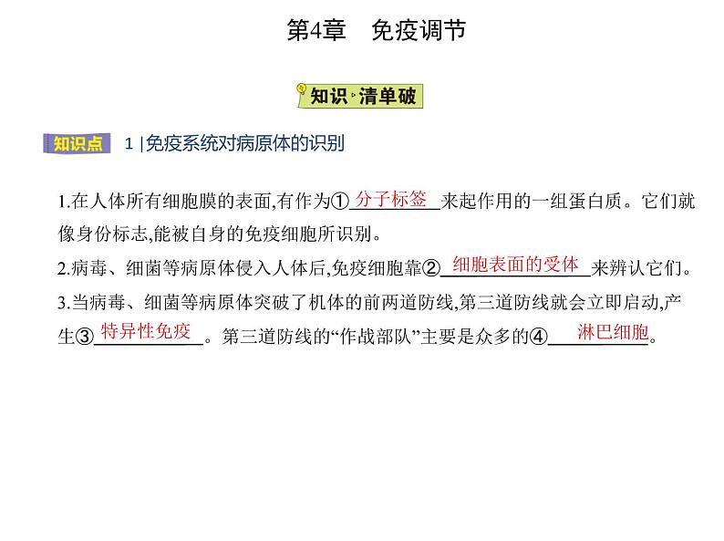 2021-2022学年高中生物新人教版选择性必修1 第4章 第2节 特异性免疫 课件(18张)第2页
